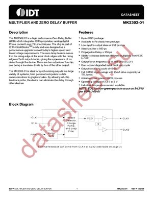 MK2302S-01LF datasheet  